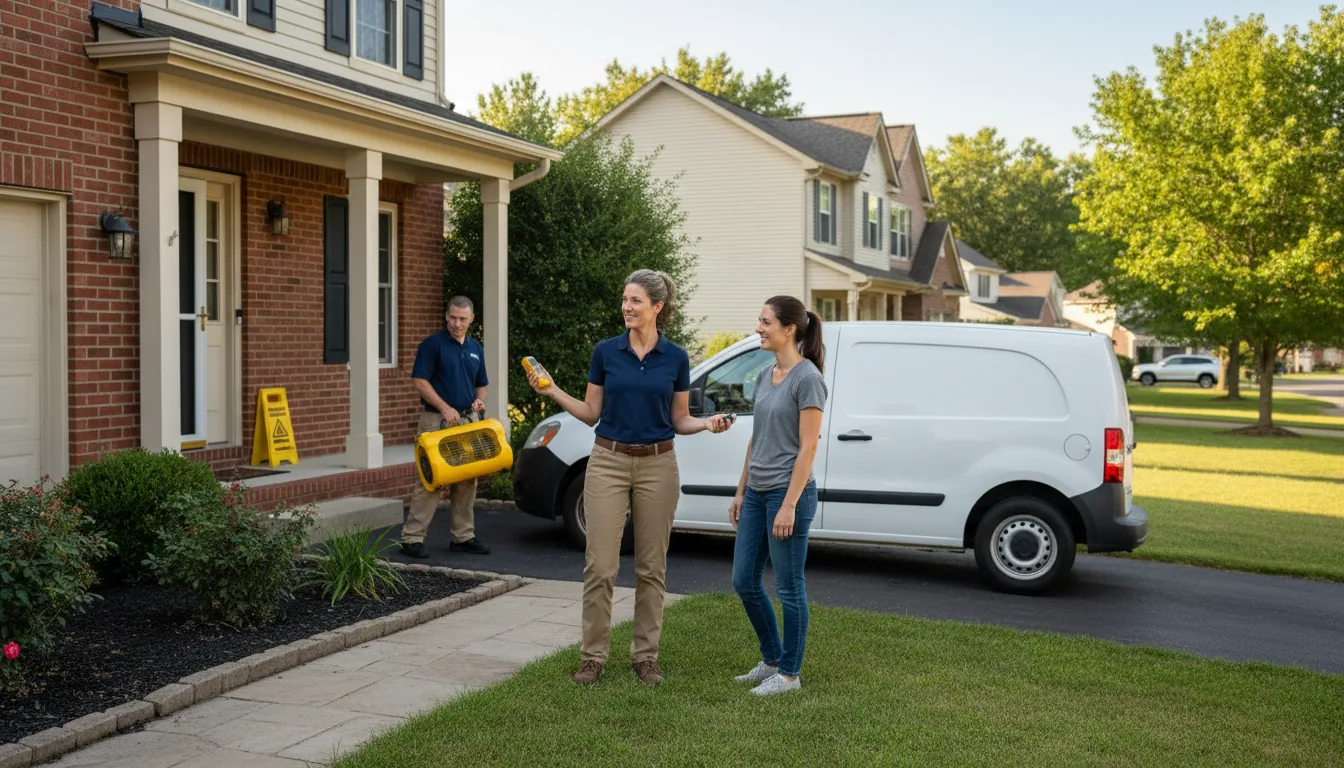 Residential water damage restoration in Norco, LA